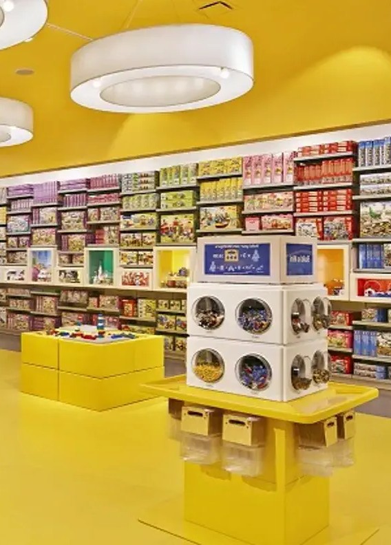 vue d'une boutique lego